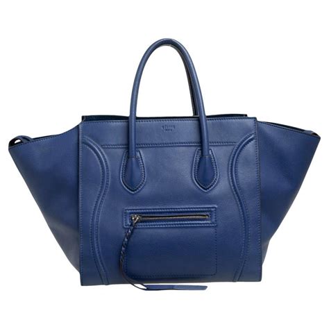 celine phantom bag navy blue|More.